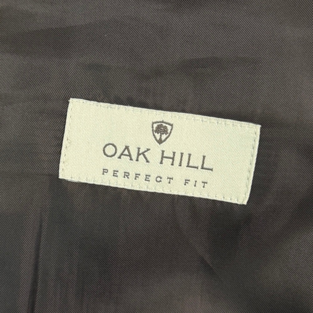 Oak Hill Perfect Fit Mens 54 REG Brown 2 Button Suit Jacket Blazer Stretch Solid - Picture 5 of 16